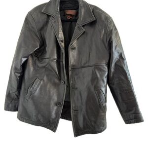 Danier - Men's Black Leather Jacket